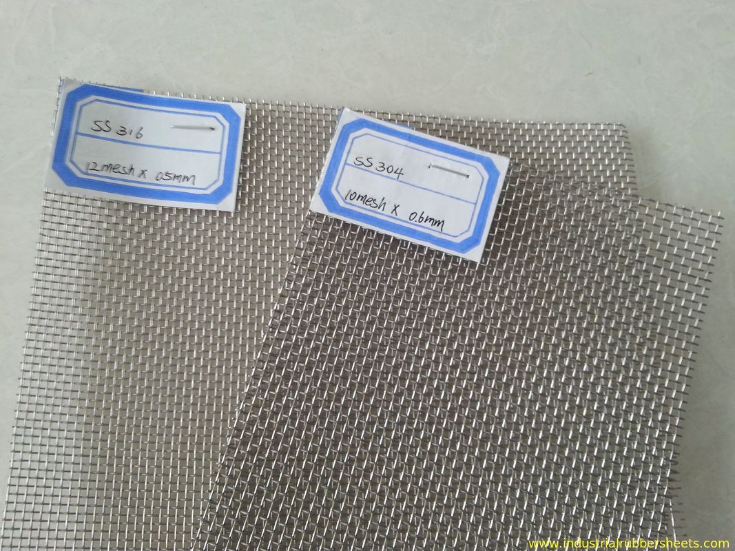 SS316 SS304 Stainless Steel Wire Mesh / Acid Resisting Metal Wire Mesh