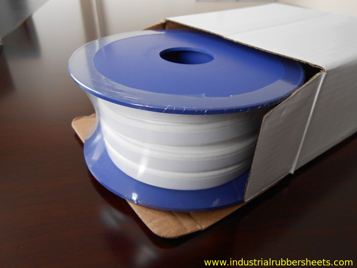 White Backing Adhesive PTFE Gasket Tape Food Grade Rectangle / Round Cross