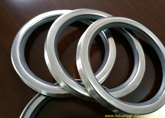 PTFE / PTFE SS Shaft Oil Seal With Single Or Double Lips For Air Compressor