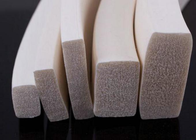 Extruded Silicone Sponge Stripe , Silicone Sponge Cord Made With Close What Is Silicone Pigment Made Of