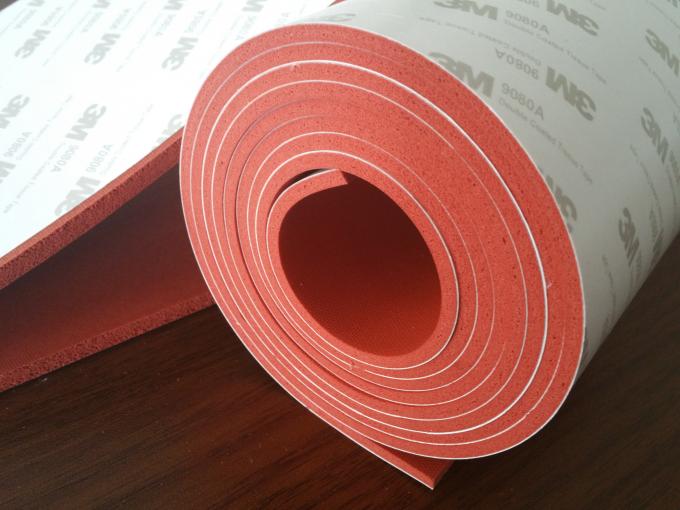 High Heat Silicone Sponge Sheet , Silicone Foam Sheet With Backing