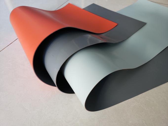 Hypalon Fabric Sheet , Industrial Neoprene Rubber Sheet Yellow , Grey