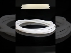 Red Translucent Silicone Extrusion , Silicone Profile For Sealing