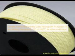 Durable Aramid Fiber Braided Gland Packing with PH Range 0-14 and Working Temperature -150 to +650°C for Valves and Pumps