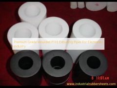 Premium Grade Moulded PTFE Extruding Pipes For Electronics Industry