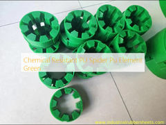 Chemical Resistant PU Spider Pu Element Green