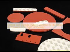 Closed Cell Silicone Rubber Washers 10-40 Shore A Hardness 0.5-1.0g/Cm³ Density