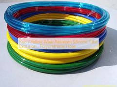 Red / Yellow Wear Resistant Silicone Tube Extrusion , Polyurethane Hose