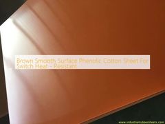 Brown Smooth Surface Phenolic Cotton Sheet For Switch Heat - Resistant