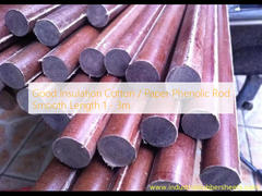 Good Insulation Cotton / Paper Phenolic Rod Smooth Length 1 - 3m