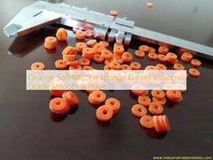 Orange Soft Silicone sponge Gasket Industrial Grade Smooth Surface