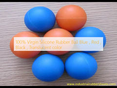 100% Virgin Silicone Rubber Ball Blue , Red , Black , Translucent color