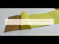 Beige Ptfe Coated Fiberglass Cloth Backing Adhesive 0.08 - 0.35mm Thickness