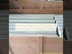 100%Virgin HDPE Bar 1-2m Length / Smooth Hdpe Rod 0.96g/Cm³ Density