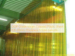 DOP Grade Virgin Colored Plastic Sheet 0.8-30mm Thickness 1-50m Length
