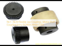 NL1 - NL10 Flexible Jaw Coupling , Motor Shaft Coupling Ivory ISO9001,White Color