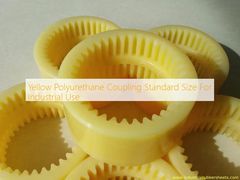 Yellow Polyurethane Coupling Standard Size For Industrial Use