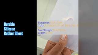 Silicone Rubber Sheet 3mm Tensile Strength 7.5-12.0Mpa