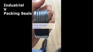 Vee Packing Seals NBR FKM PTFE Industrial Hydraulic