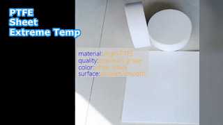 PTFE Sheet 20-30Mpa White Black High Temp