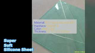 Super Soft Silicone Rubber Sheet 1.2mm Clear