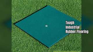 Grain Rubber Mat Flooring 10-50mm Thick Industrial Use