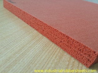 Double Sides Impression Fabric Silicone Sponge Sheet , Silicone Foam Sheet Heat Insulation