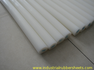Low Temperature Tenacity Nylon Plastic Rod , 1 - 2m Length HDPE PE Bar