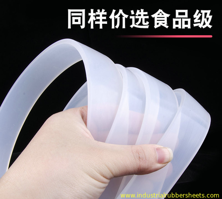 Red Translucent Silicone Extrusion , Silicone Profile , Silicone Rubber Seal For Sealing