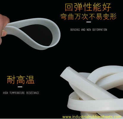 Red Translucent Silicone Extrusion , Silicone Profile , Silicone Rubber Seal For Sealing