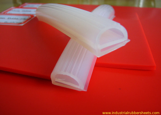 Industrial Grade Translucent Silicone Extrusion , Silicone Profile , Silicone Cord , Silicone Seal