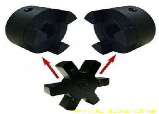 L Type Flange Cast Iron GG25 Polyurethane Coupling with 80-98 Shore A Hardness and ISO9001-2000 Certification