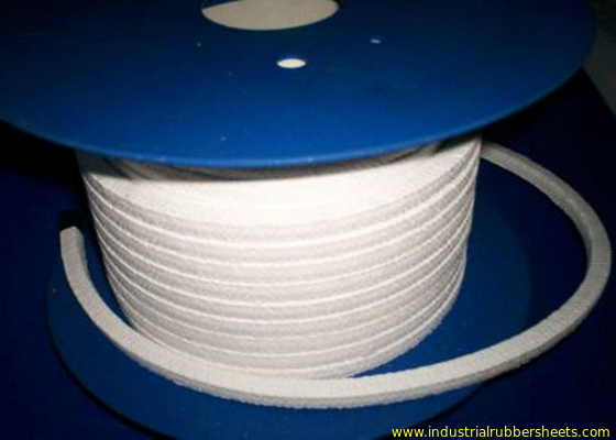 White Lattice Braided PTFE Packing with Working Pressure 2-20Mpa and Temperature Range -240°C to +288°C for High-Performance Sealing
