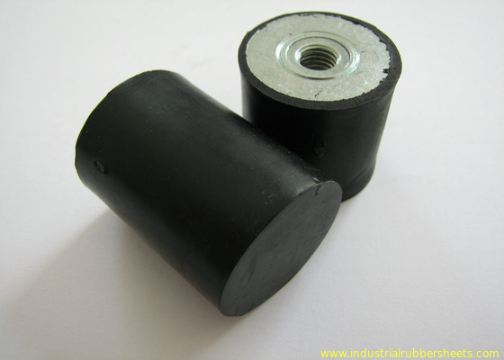 Cylindrical SBR , IIR , IR Rubber Isolation Mounts Hardness 40 , 50 , 60 Shore A