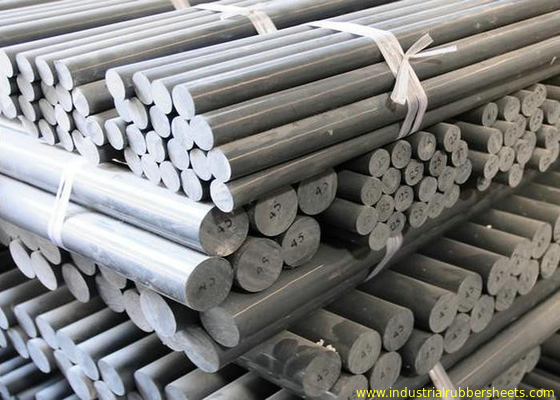 Dark Grey Plastic Rod , PVC Rod With Acid & Alkali Resistant , Nylon Round Bar