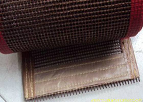 High Temperature Resistant Open Fiberglass PTFE Mesh Edge Reinforced Non Sticky