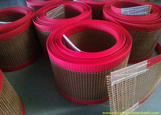 PTFE polyester mesh fabric , PTFE polyester mesh fabric for conveyor belt / griddling cloth, made by PTFE coated