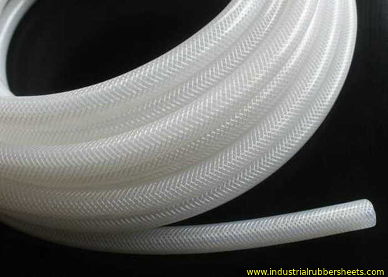 Food Grade Transparent Silicone Tube / Silicone Hose Reinforce With Polyester Material