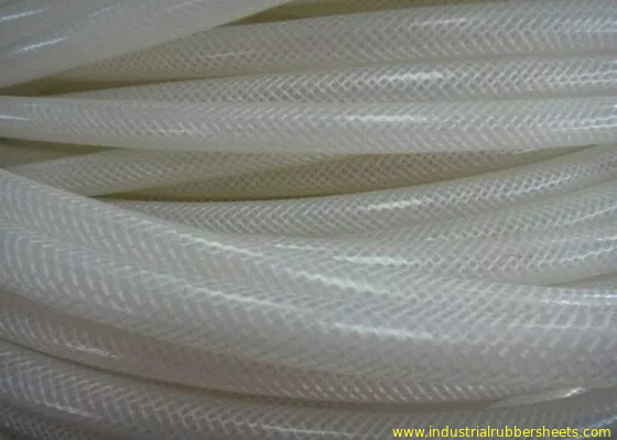 Food Grade Transparent Silicone Tube / Silicone Hose Reinforce With Polyester Material