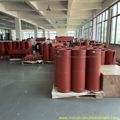 Red Color 1.5-50mm Thick High Temperature Silicone Foam Sheet With Close Cell