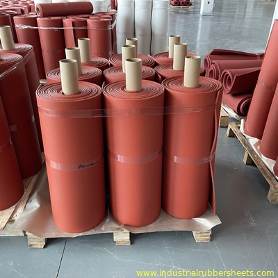 Red Color 1.5-50mm Thick High Temperature Silicone Foam Sheet With Close Cell