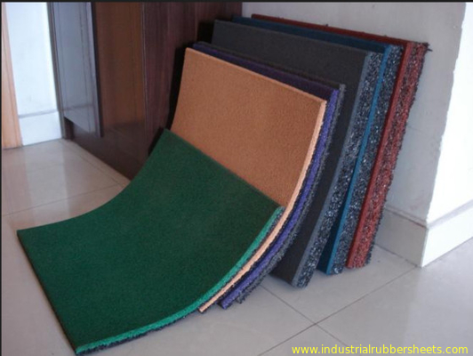 Wood Grain Recycled Rubber Industrial Sheet with 10-50mm Thickness for Floor Mat and Tiles