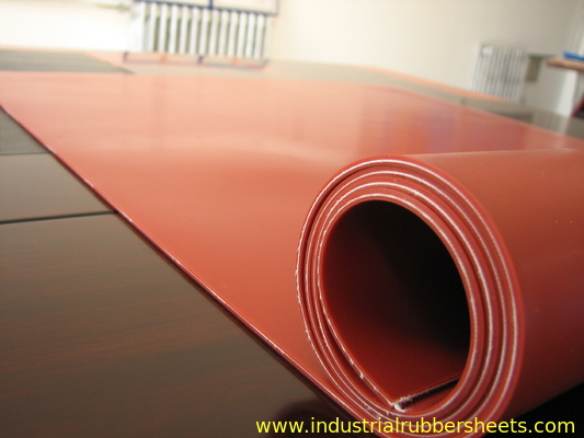 Red Silicone 3mm High Temperature Rubber Sheet Oil Resistance