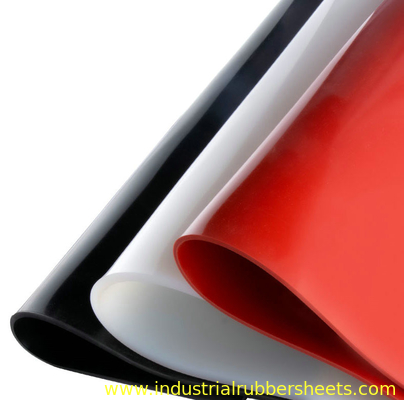 0.5mm-50mm Thick High Temp Silicone Rubber Sheet ≥300% Elongation Black
