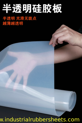 0.5mm-50mm Thick High Temp Silicone Rubber Sheet ≥300% Elongation Black
