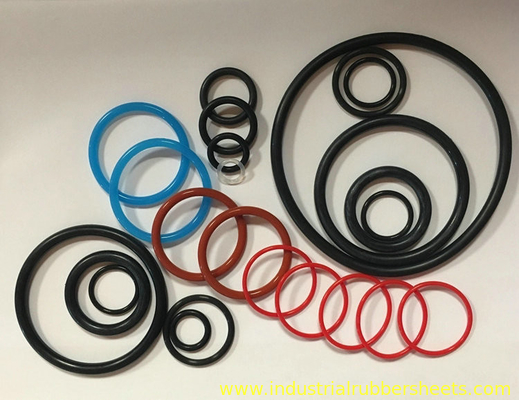 Various Sizes 10 Bar Red Silicone O Rings , Silicone Rubber Washer , Silicone Rubber Gasket 30-60% Compression Set -60°C To +260°C