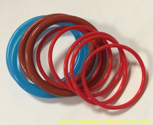Various Sizes 10 Bar Red Silicone O Rings , Silicone Rubber Washer , Silicone Rubber Gasket 30-60% Compression Set -60°C To +260°C