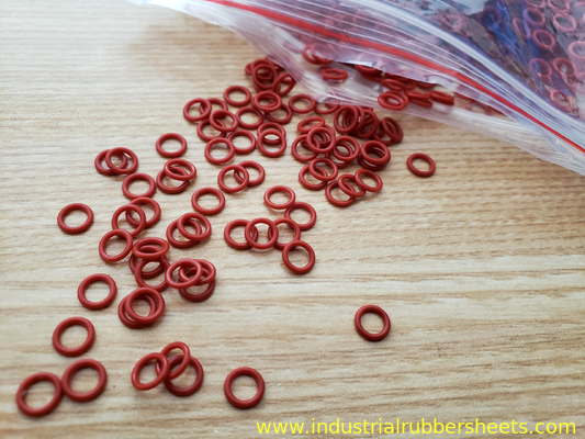 High Elongation 300-700% Silicone O Ring , Silicone Rubber Seal , Silicone Rubber Gasket Compression Set 30-60%