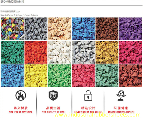 2-4mm High Density Epdm Pellets Rubber Granules / Scrap / Chips