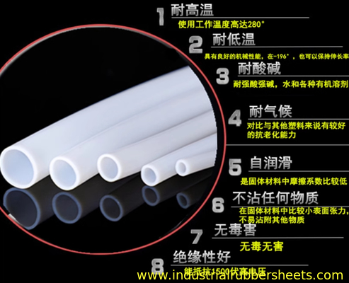 Id1mm X Od2mm X 100m White PTFE Tubing with High Temperature Resistance and Industrial Grade Quality